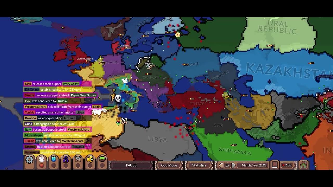 Israel–Egypt War (1967) | World Map Simulation