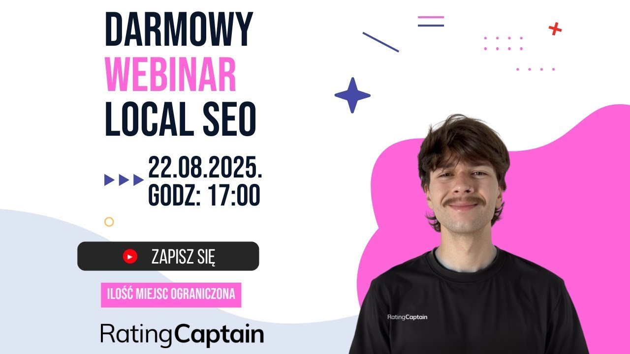 Webinar z Rating Captain Local 🚀 Wizytówka Google potrafi generować leady. Pokażemy Ci jak 🚀