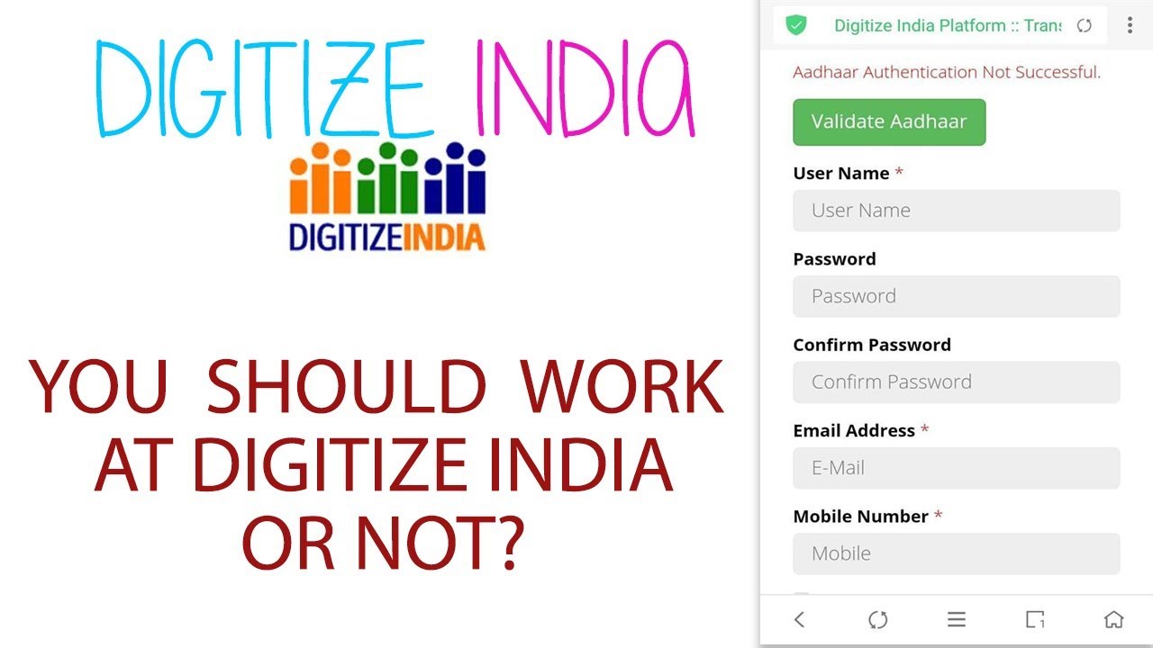 You should work at Digitize India or not?