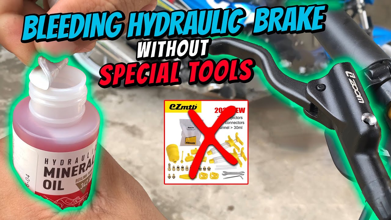 HOW to BLEED MTB HYDRAULIC BRAKE without SPECIAL TOOLS!