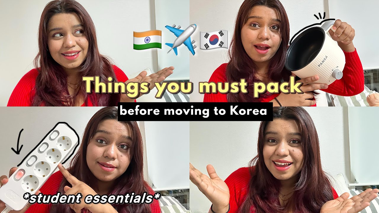 20 Things you must pack before moving to KOREA as student  🇮🇳✈️🇰🇷| PACKING GUIDE for STUDENTS