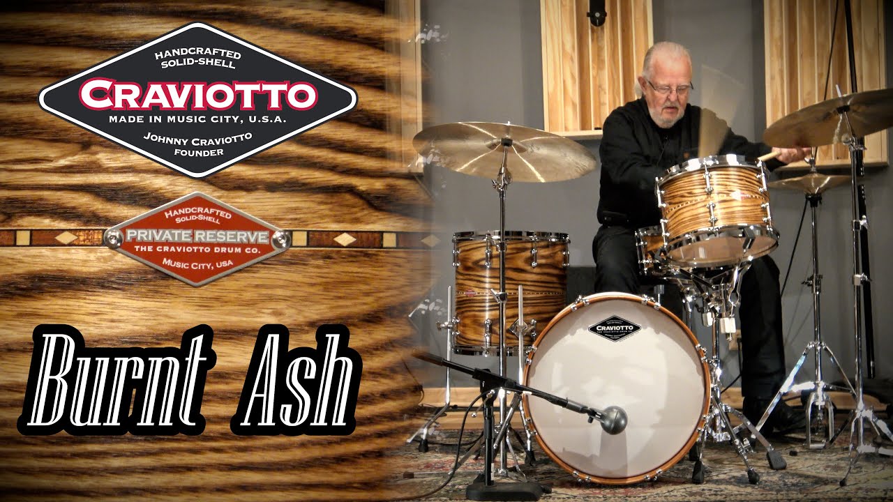 Craviotto Private Reserve Solid Ash Drum Set - Burnt Ash