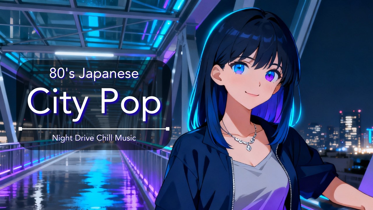 【80’s Japanese City Pop】スカイブリッジの真夜中 | Night Drive Chill | 作業用BGM