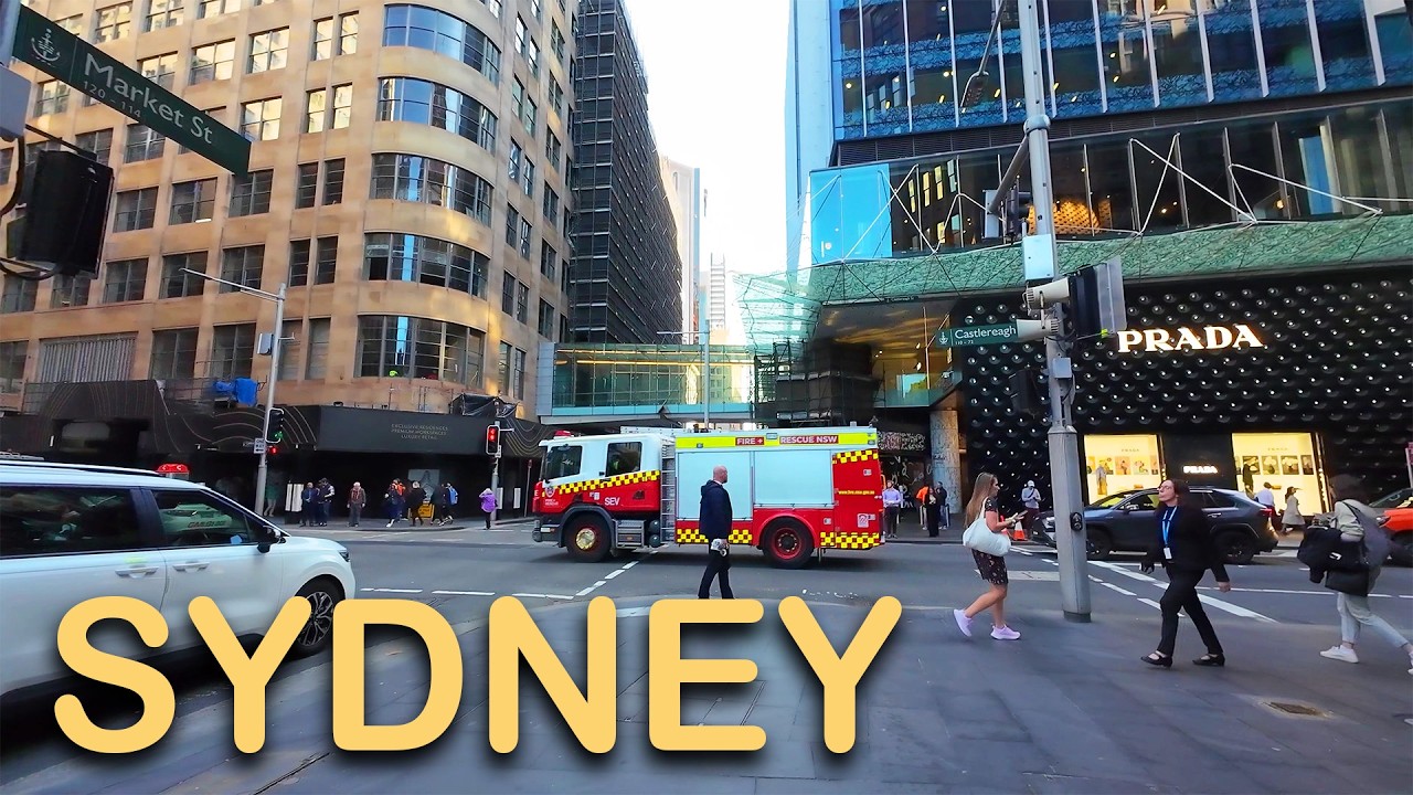 Sydney Afternoon Stroll | Vibrant City Walking Tour in Stunning 4K!