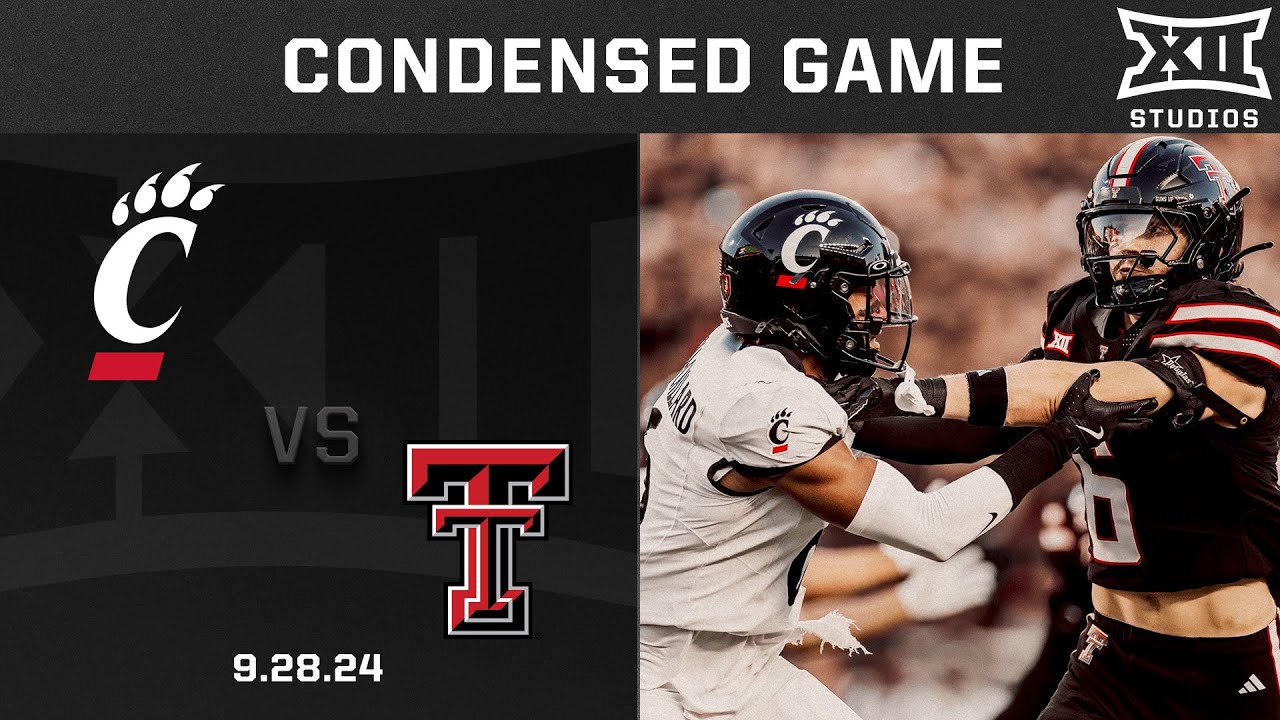 Cincinnati vs. Texas Tech Condensed Game | 2024 Big 12 Football