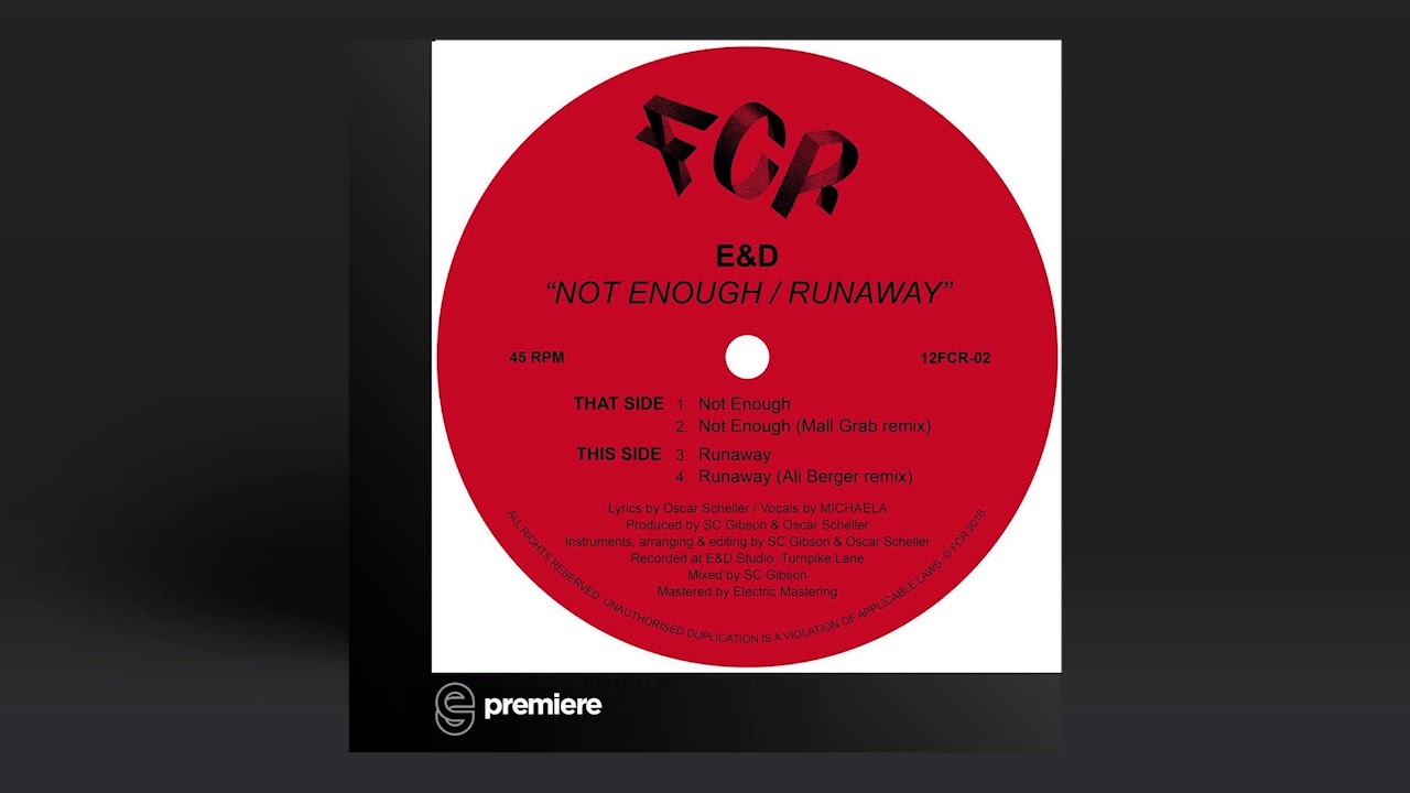 Premiere: E&D - Runaway (Original Mix) -  Fat Cat Records