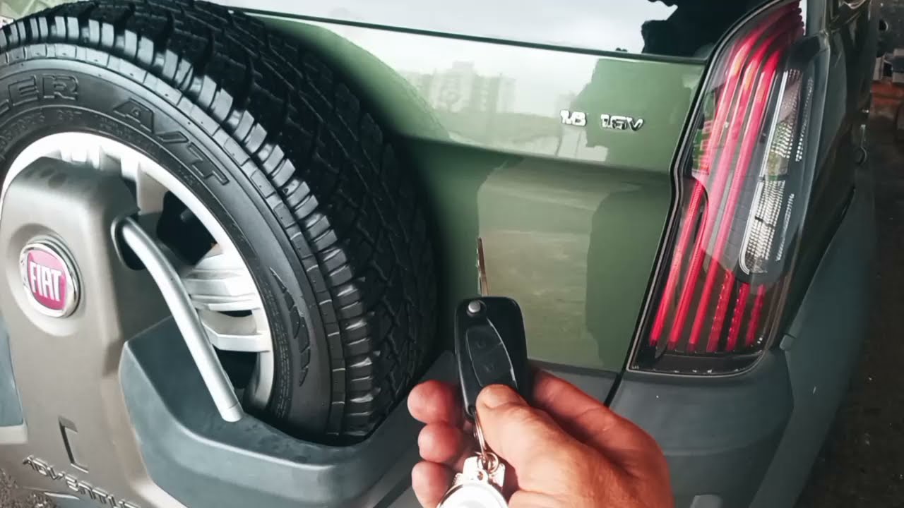 Porta estepe Fiat Idea Adventure não solta, como soltar manualmente