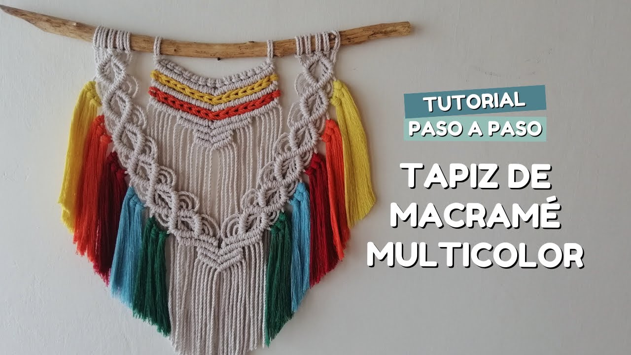 How to Make Colorful Macrame Wall Art Step by Step!