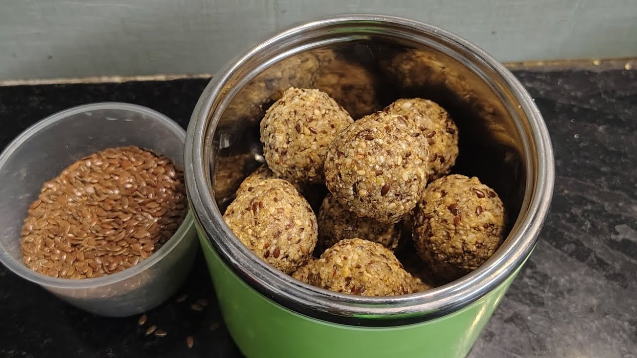 Flax seed laddo అవిసె గింజల లడ్డు ప్రోటీన్ లడ్డూ ఆరోగ్యానికి చాలా మంచిది 