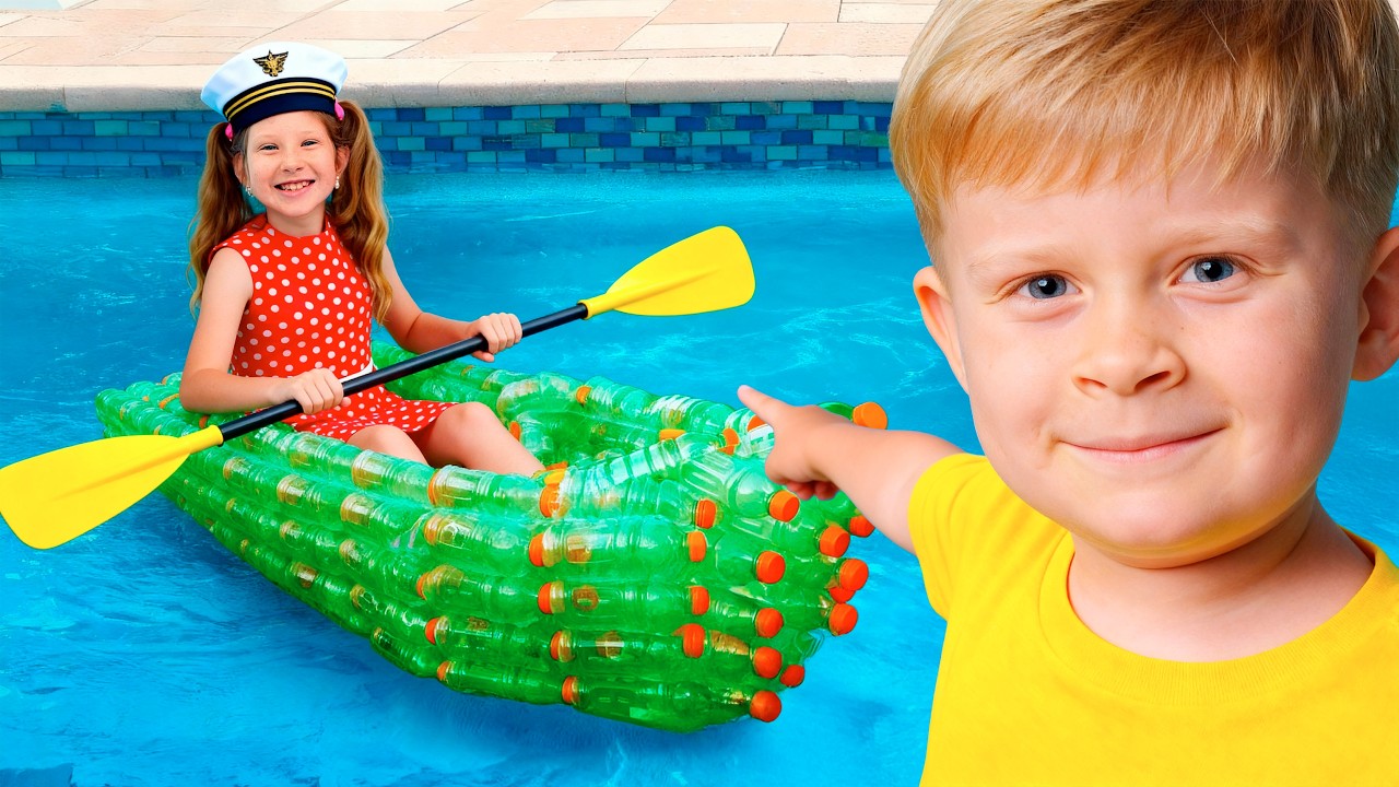 Kids learn how to turn recyclables into toys!