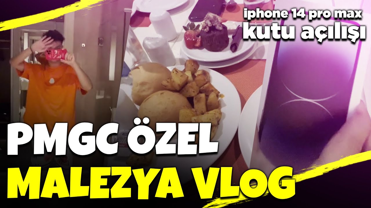 PMGC ÖZEL MALEZYA VLOG !! / İPHONE 14 PRO MAX KUTU AÇILISI / OTEL VE YEMEKLER NASILDI ? / S2G VLOG