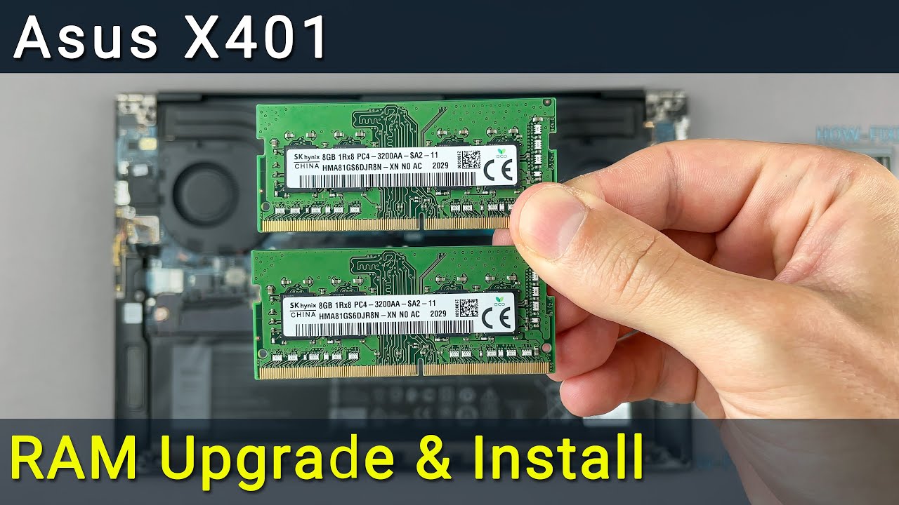 Обновление и установка оперативной памяти в ноутбук Asus X401A