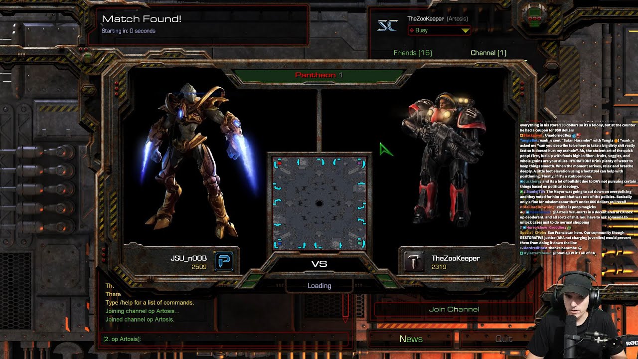 Artosis vs nOOB (ASL pro) TvP on Pantheon [2024-12-18]
