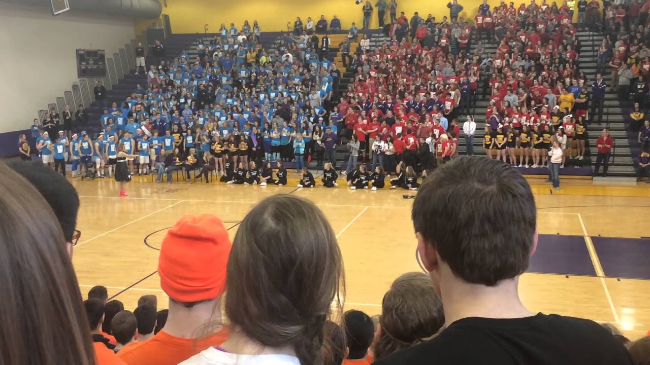 Wauconda Highschool  Turn About Pep Assembly: Man Poms Performance 03/06/15