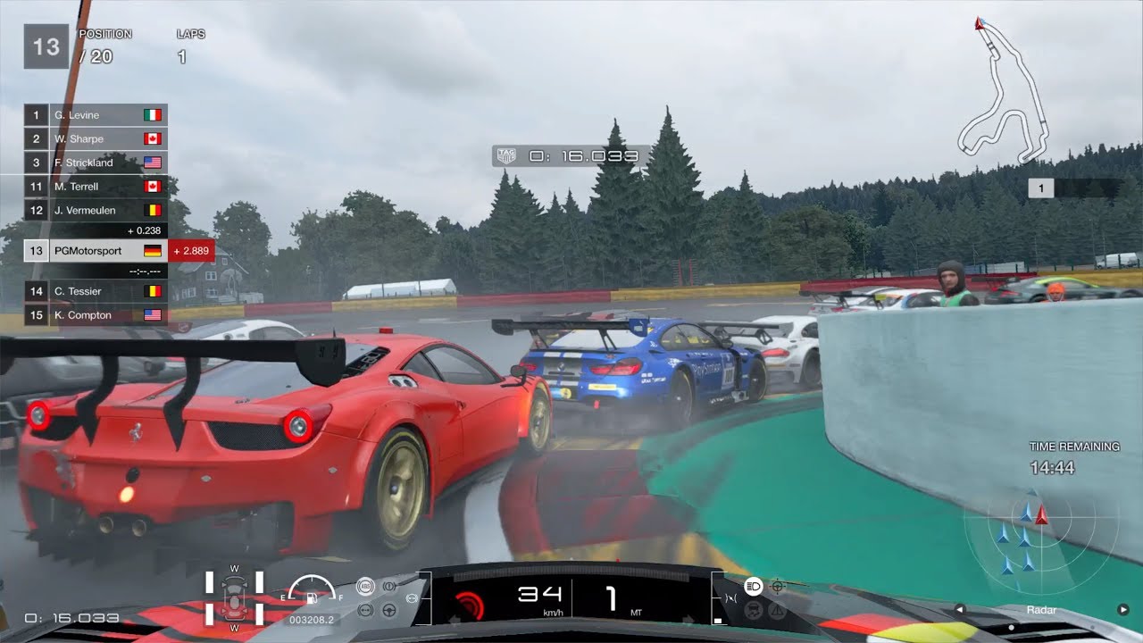Gran Turismo™SPORT Spa Test Race Audi R8 LMS Onboard