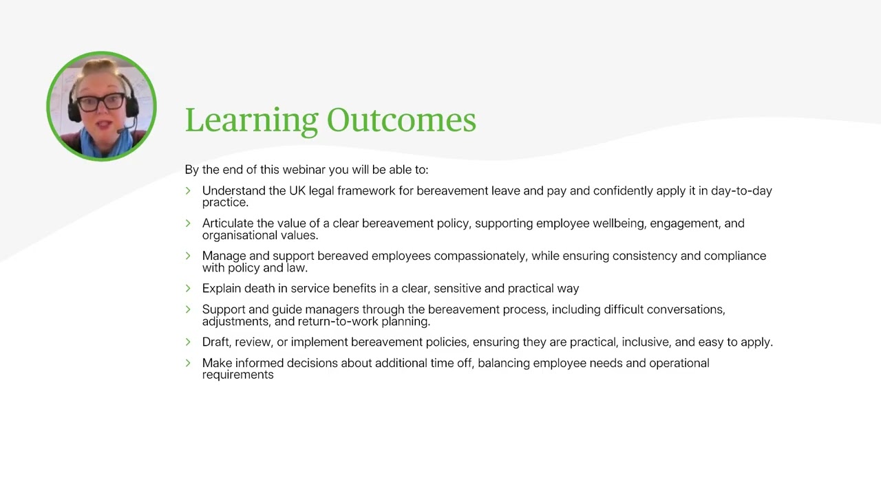 Managing Bereavement in the Workplace - Policies, Law & Compassionate Support - Webinar