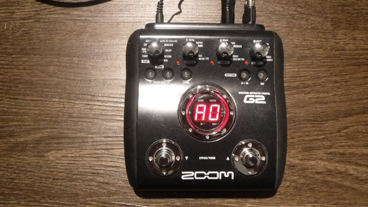 Zoom G2 Guitar Effects Processor Demo And Review