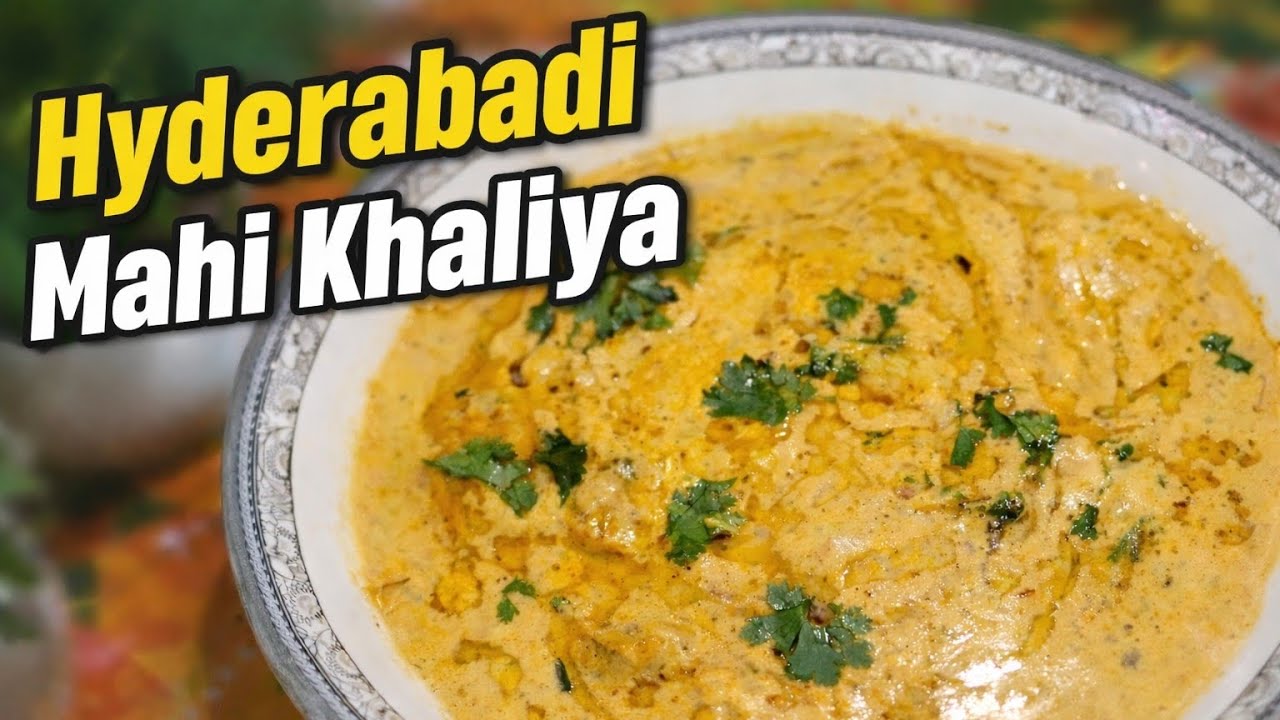 Hyderabadi Mutton Mahi Khaliya Deeply aromatic and full of flavor famous dish in Hyderabad 