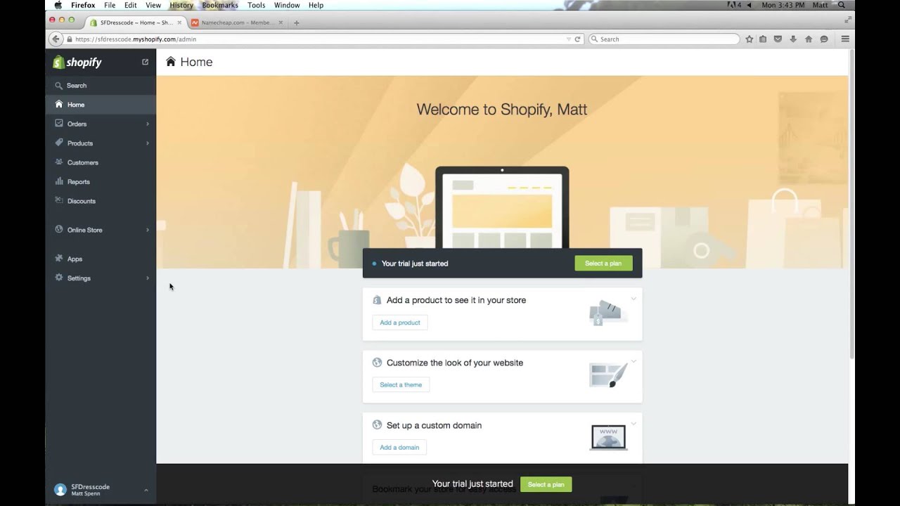 How to Setup your Domain DNS to work with Shopify Ecommerce Store