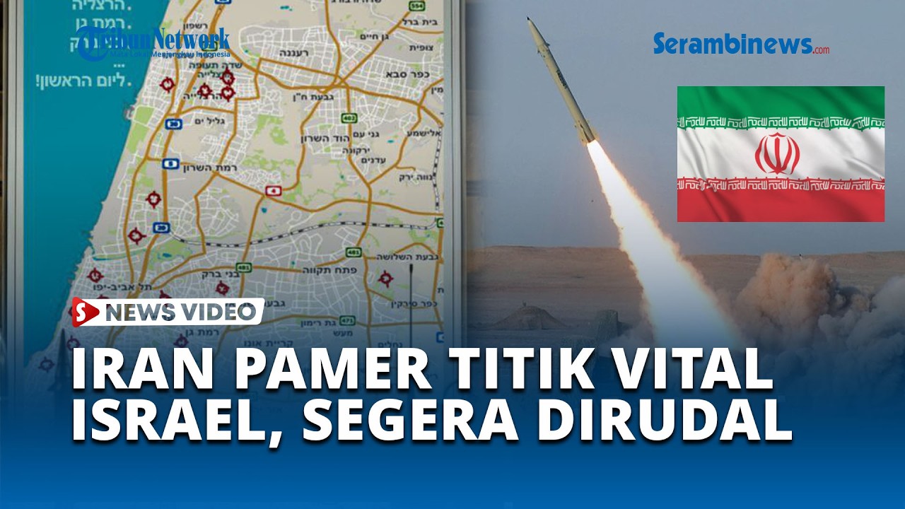 Iran Rilis Peta Perlihatkan Target Vital Israel Diincar Rudal Teheran