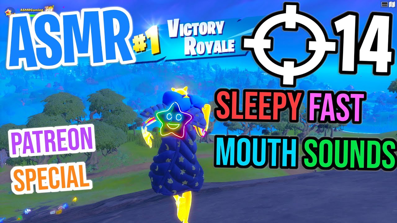 ASMR Gaming 😴 Fortnite Sleepy Fast Mouth Sounds Relaxing Whispering Triggers Words 🎮 Controller 🎧 💤