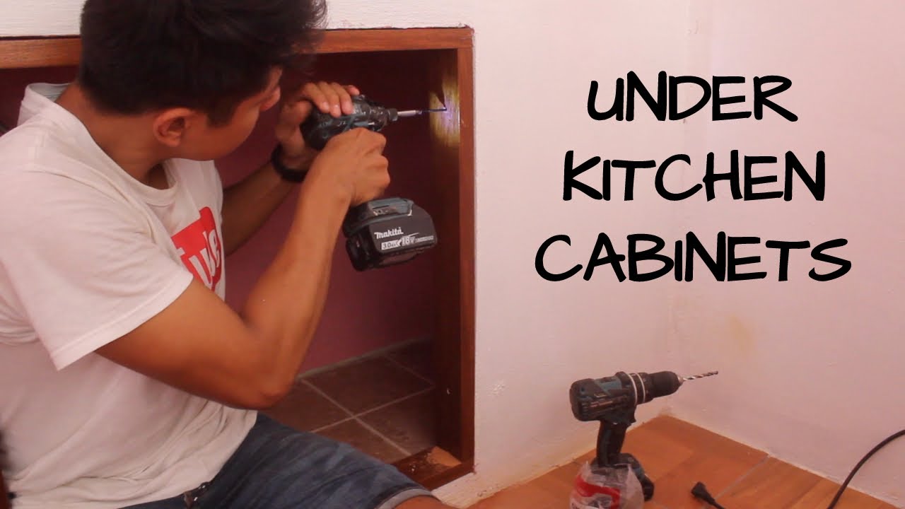 How to Make Under Kitchen Cabinets 1/2