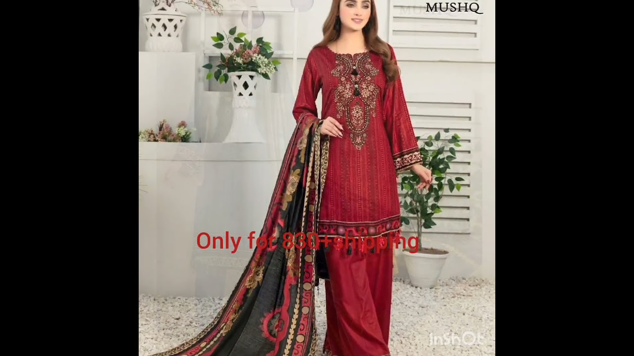 Cambric Cotton Unstitched suits