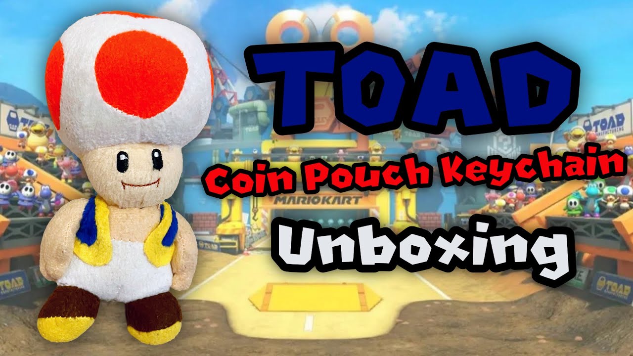 Toad Coin Pouch Keychain Plush Unboxing!
