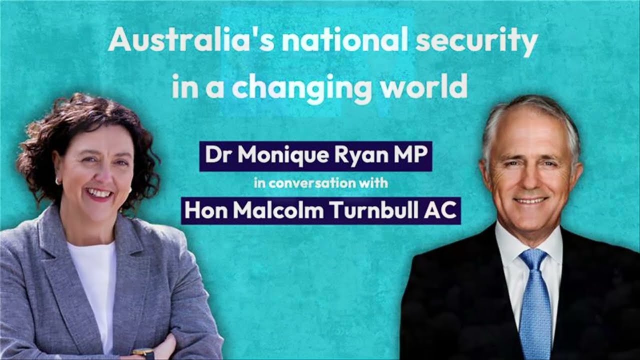 Monique Ryan in Conversation with Malcolm Turnbull
