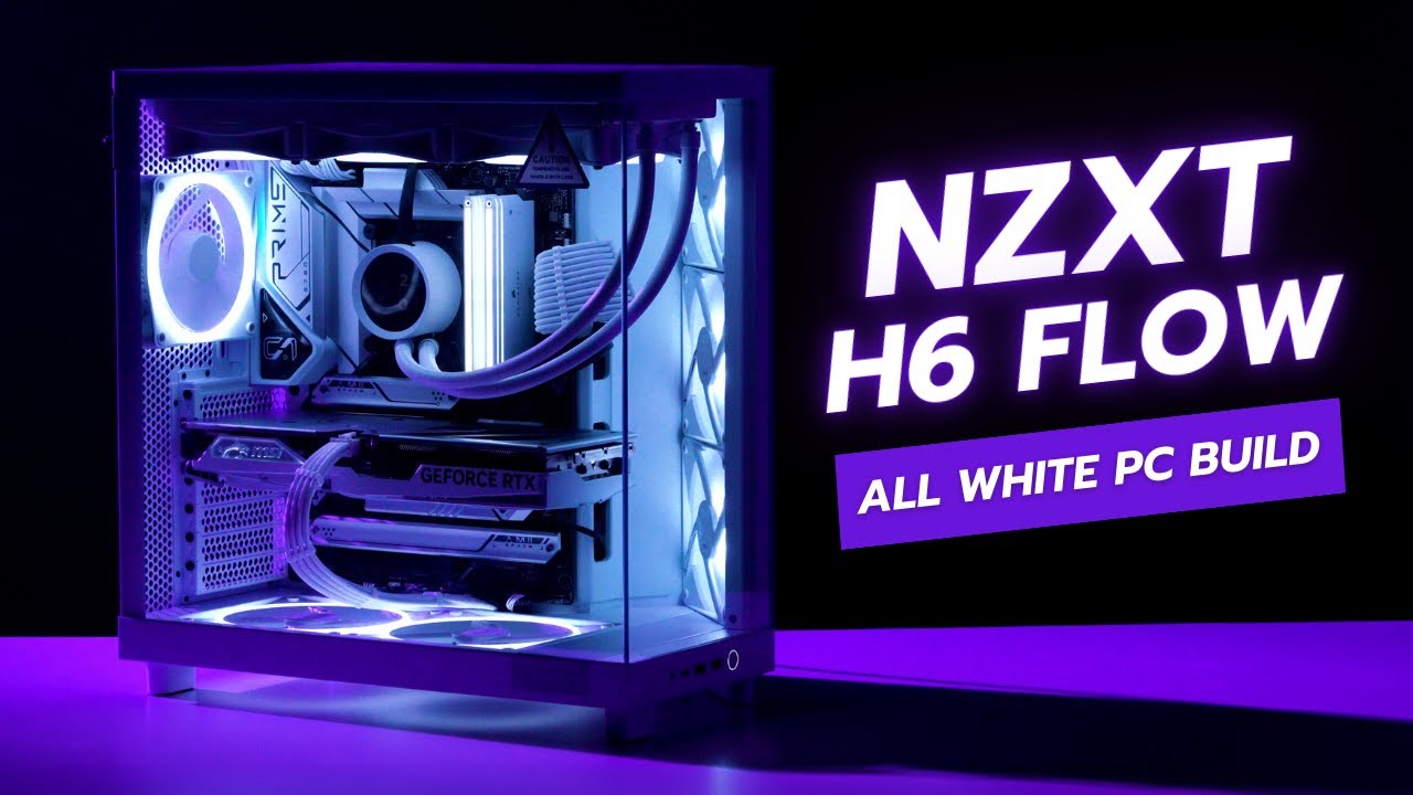 NZXT H6 Flow | All White PC Build l i5 13500 RTX4060TI