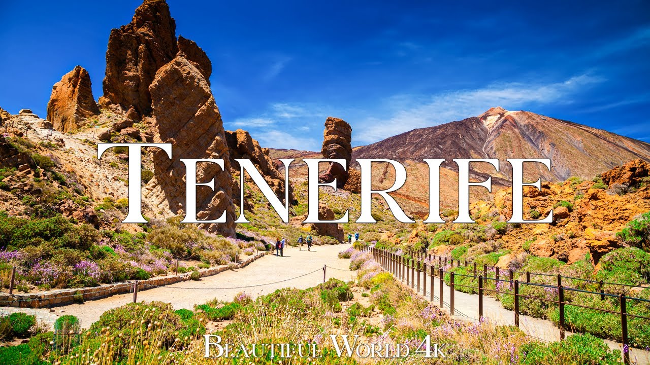 Tenerife 4K &ndash; Volcanic Peaks and Sunlit Cliffs on Spain&rsquo;s Wild Island &ndash; Relaxing Piano Music