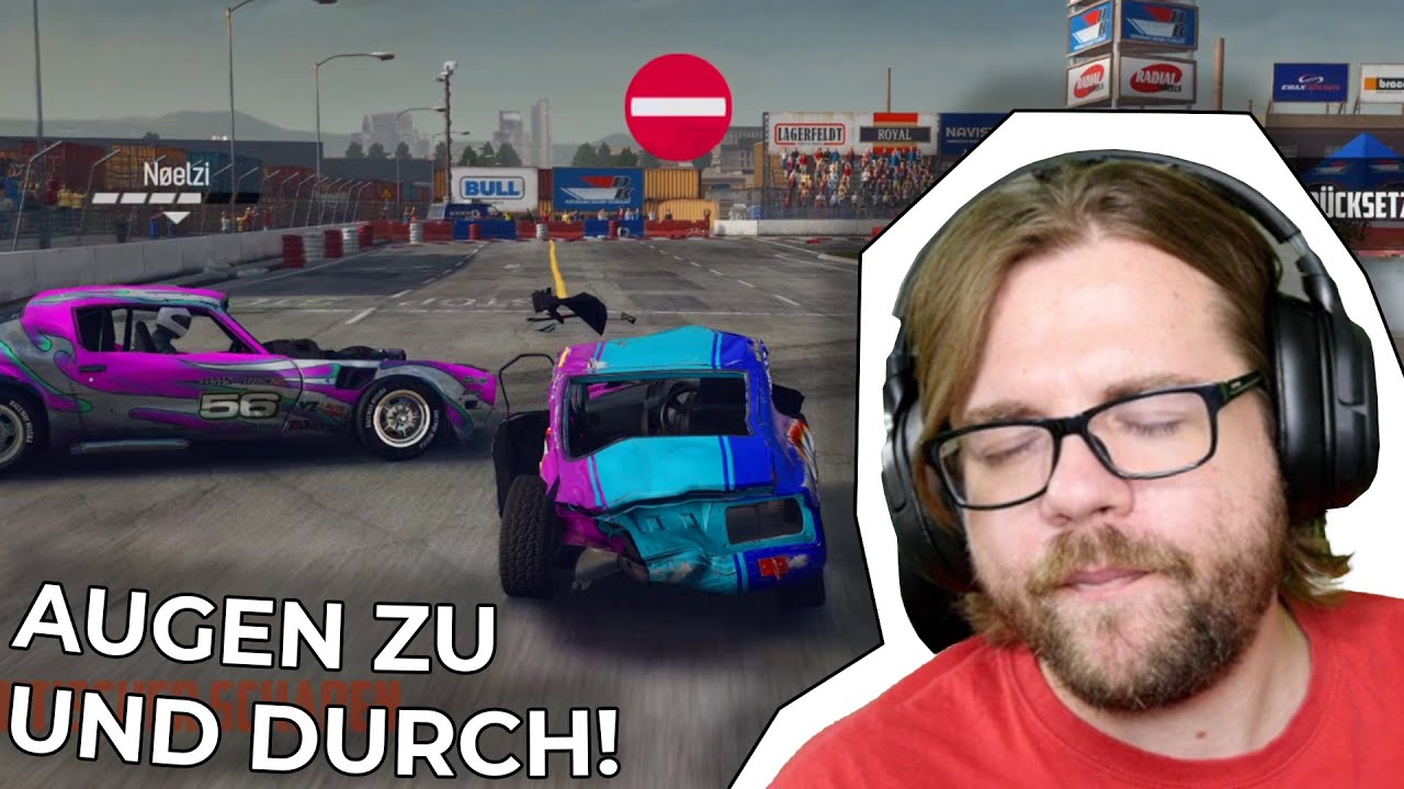 Wie lange kann Chris  BLIND FAHREN? | Wreckfest