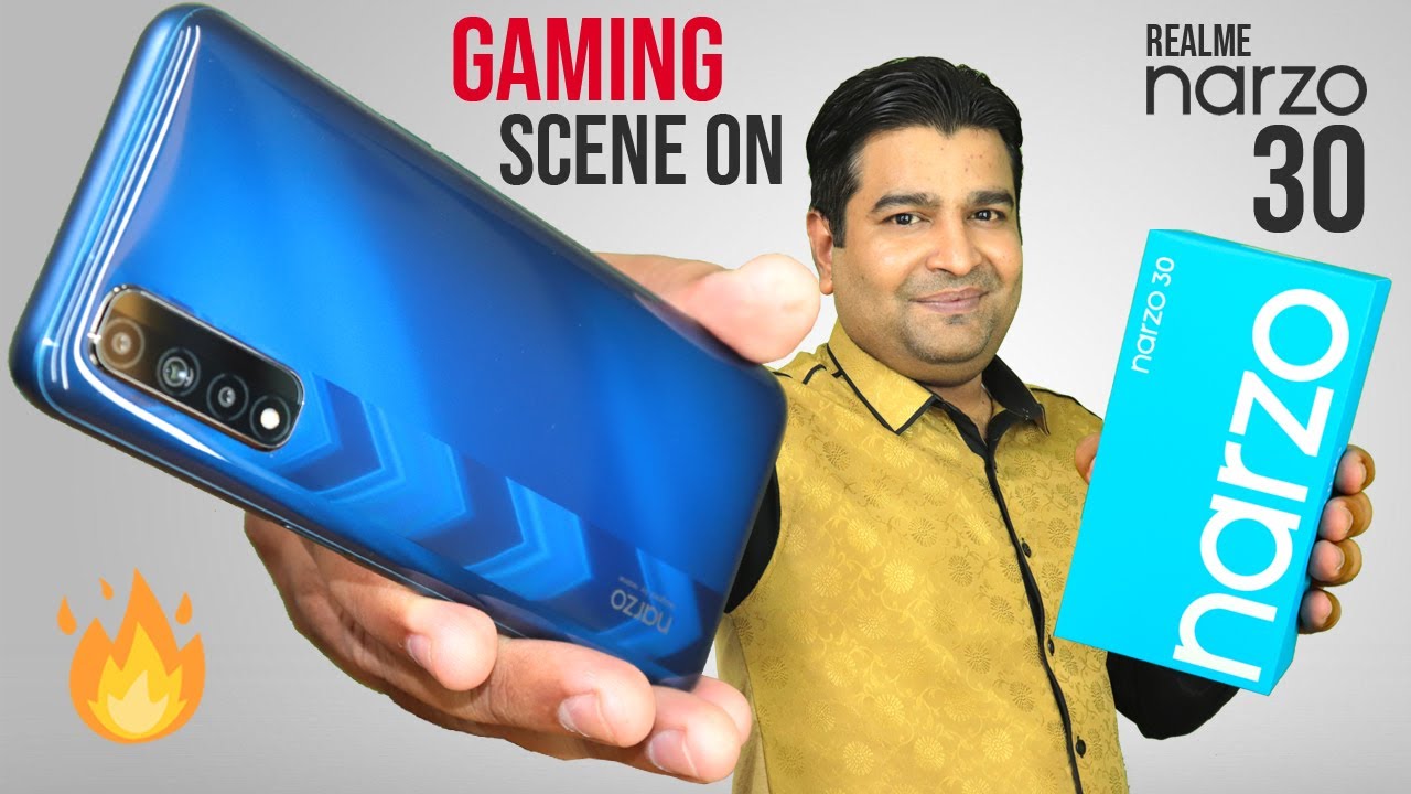 realme Narzo 30 Unboxing 🔥 A Gaming Phone, Helio G95, 90Hz , 33W Charging, 48MP Cameras & More⚡
