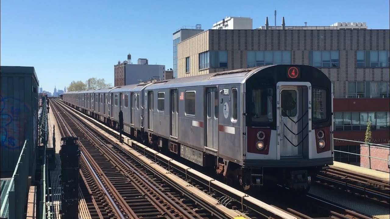 IRT Jerome Ave Line: Manhattan, Woodlawn and Burnside Ave bound (4) Lcl/Exp Trains @ Mt Eden Ave