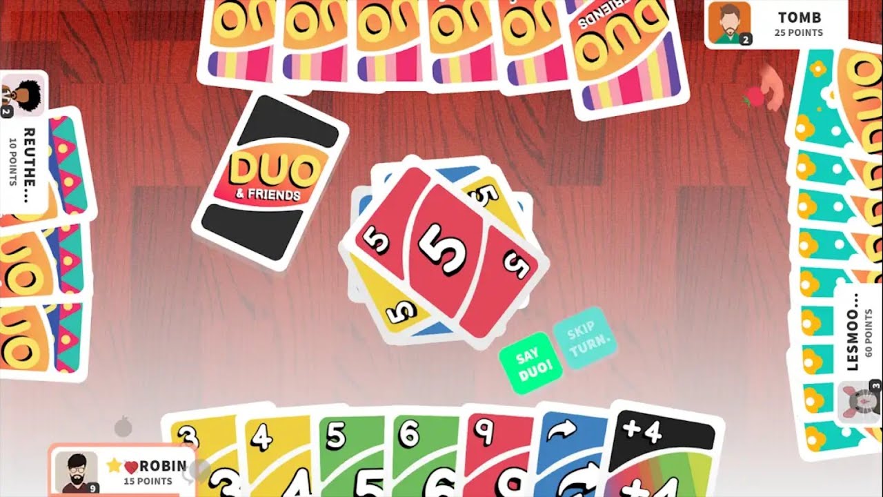 DUO & Friends – Uno Cards - Gameplay (by Wobin)