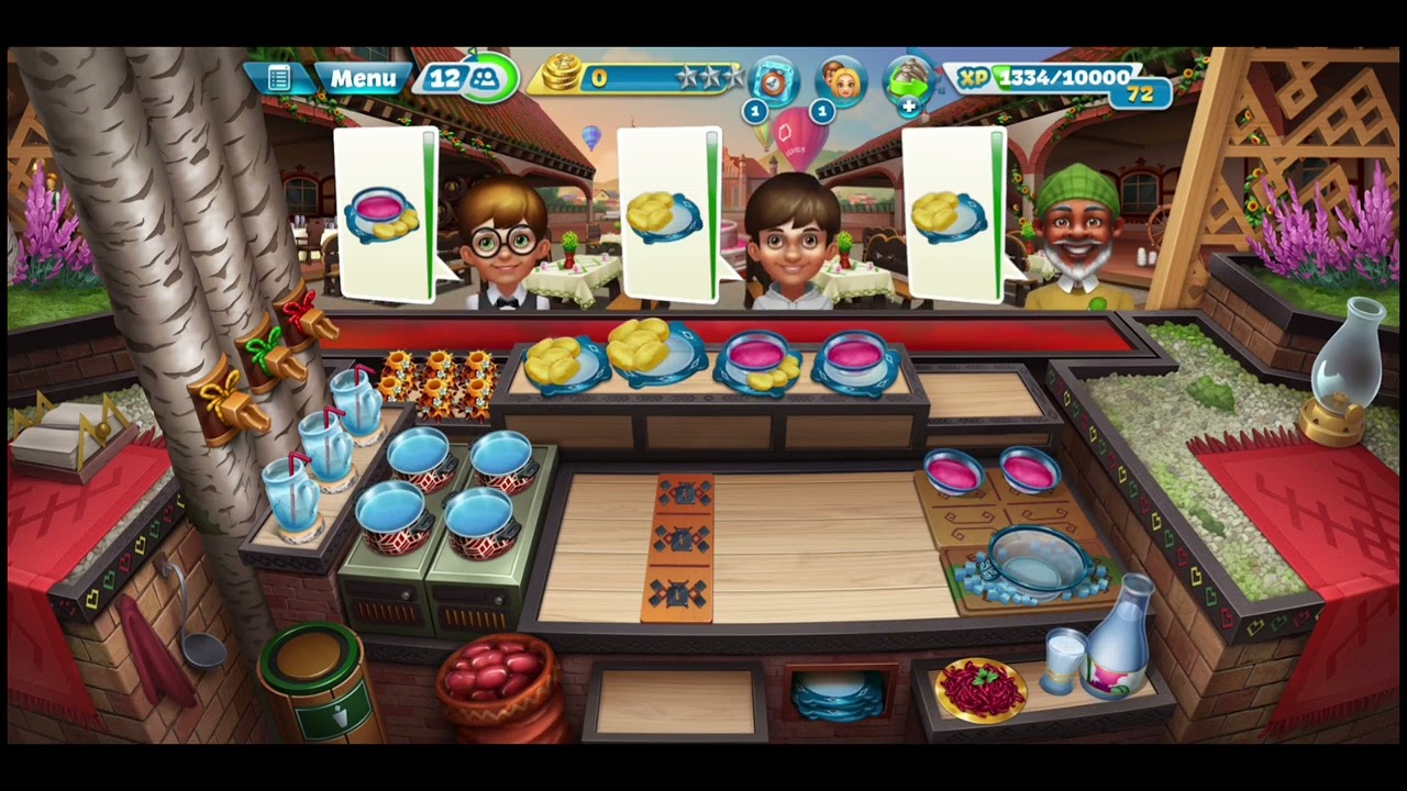 Cooking Fever - Vilnius Manor - Level 1-7 - Interior and Kitchen Upgrades