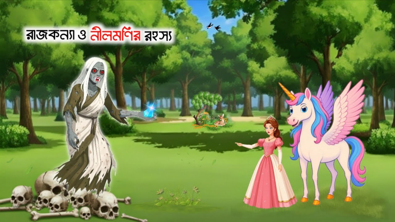 রাজকন্যা ও নীলমণির রহস্য | Bangla Fairy Tales | Rupkothar Golpo | Bangla Cartoon | Thakurmar Jhuli
