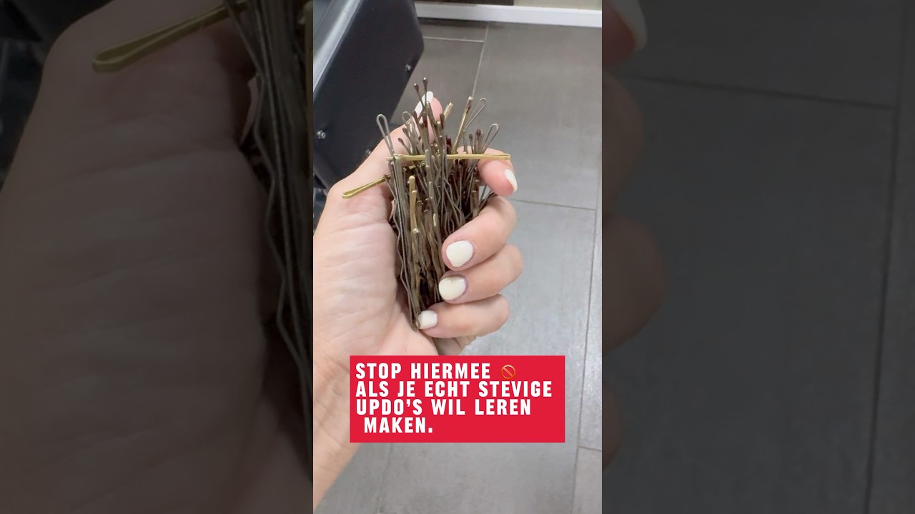 Stop hiermee als je stevige updo&rsquo;s wil maken.
