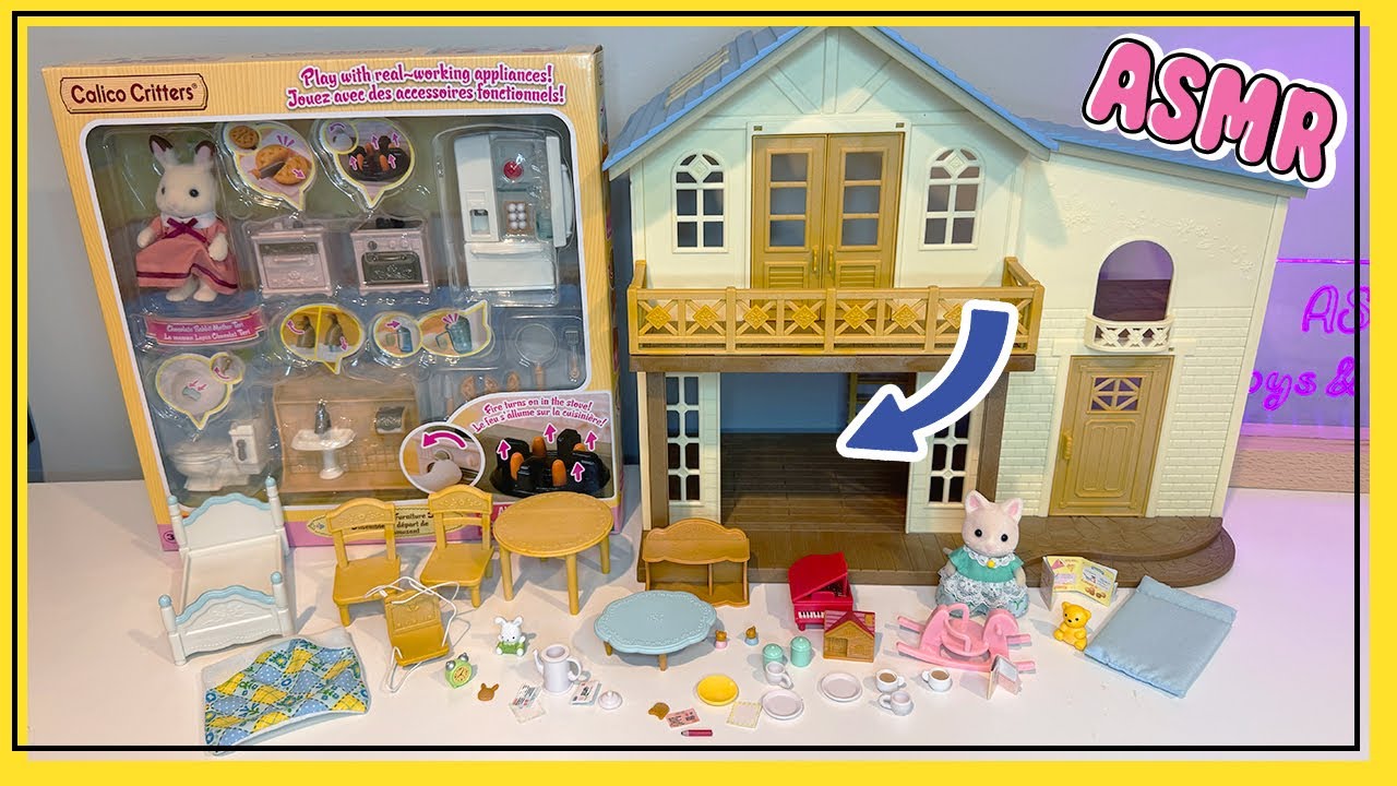 Sylvanian Families Unboxing | Organizing my Calico Sylvanian Families Dollhouse | No Talking