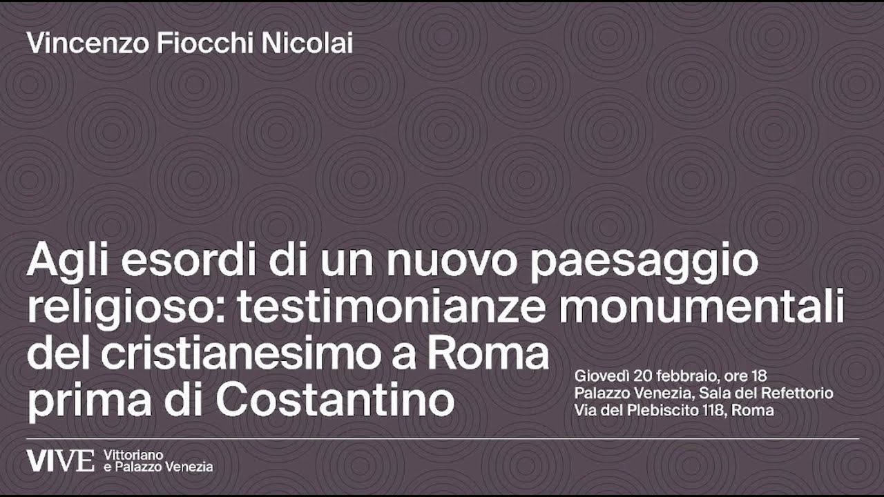 Agli esordi di un nuovo paesaggio religioso