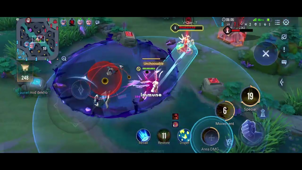 Laurial gameplay in aov(cot)