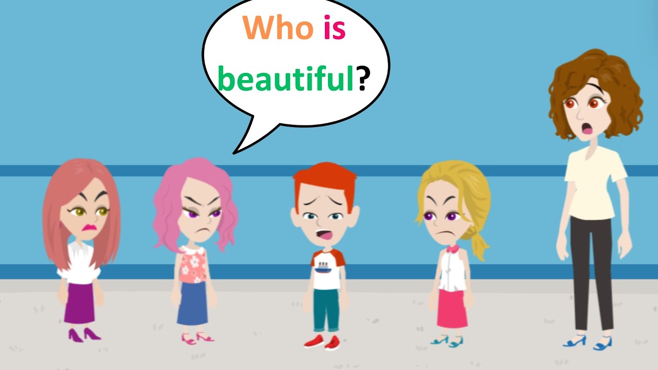 Who is the most beautiful girl, Lucas?  - Funny Cartoon Story - Lucas English