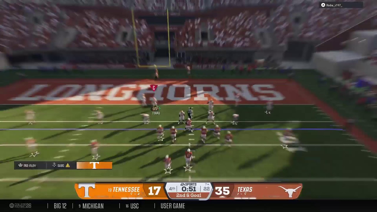 Tennessee vs Texas
