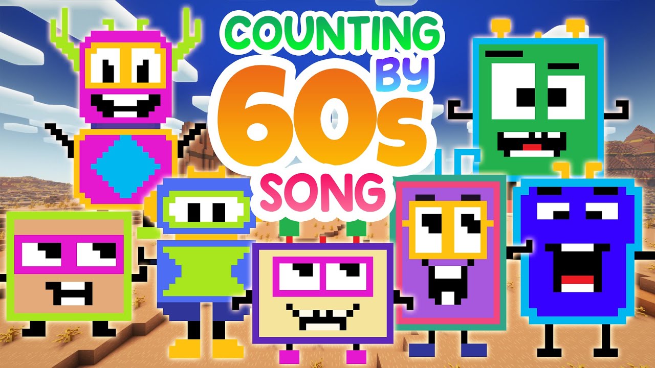 Песня «Счёт по 60-м» | Пропустить счёт по 60-м | Minecraft Numberblocks