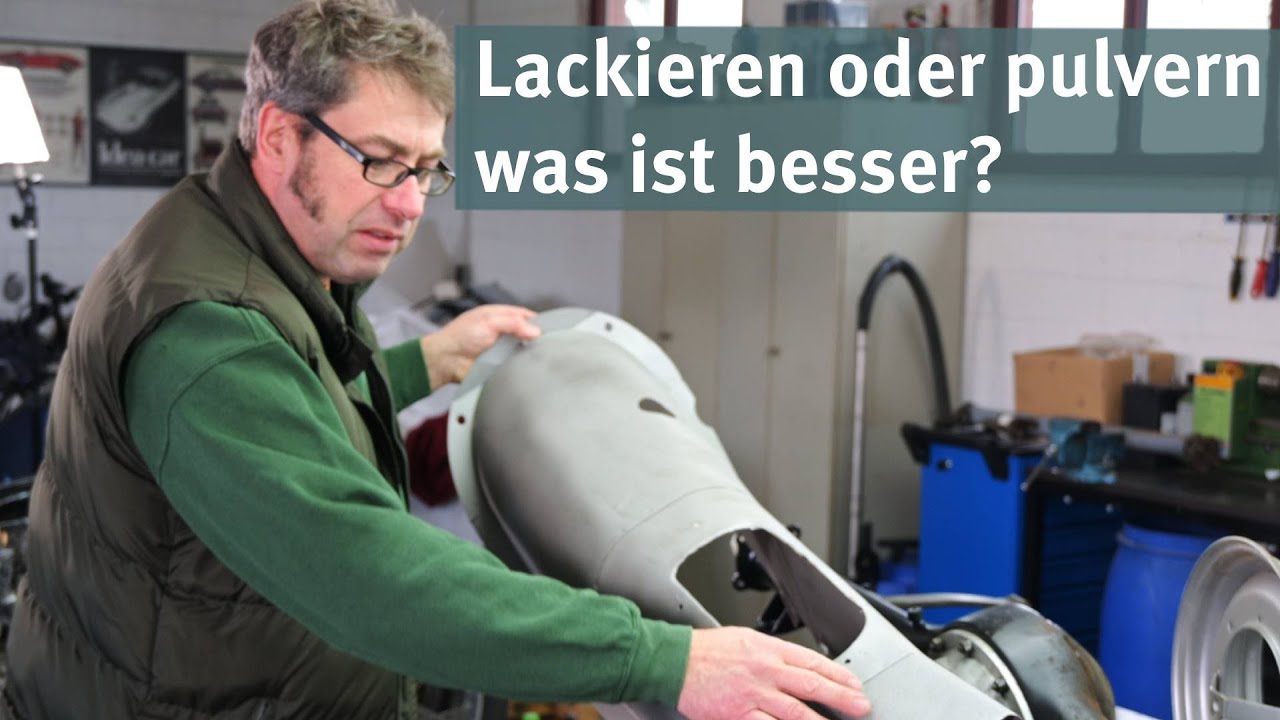 Lackieren oder Pulverbeschichten von Fahrwerksteilen