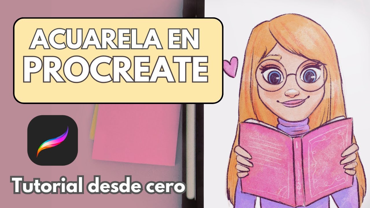 🎨 Cómo pintar en PROCREATE con ACUARELA digital 💦 - Tutorial paso a paso + DESCARGABLE