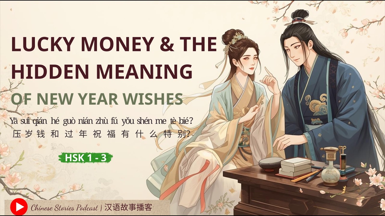 HSK 1–3| Lucky Money & The Hidden Meaning of New Year Wishes| 压岁钱和过年祝福有什么特别| Chinese Stories Podcast