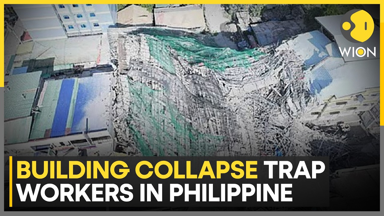 Philippine Building Collapse: 19 Feared Trapped Under Collapsed Building | WION NEWS