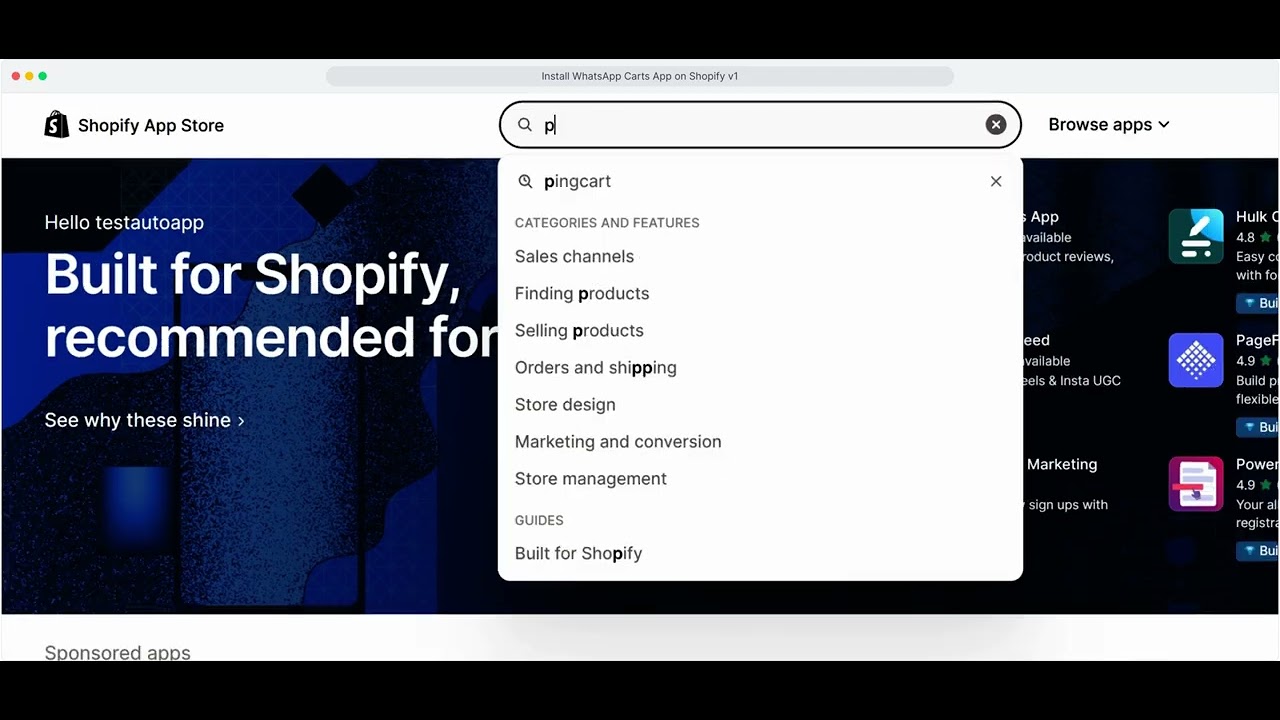 How to Install PingCart on Shopify | Complete Setup Guide for WhatsApp Automation