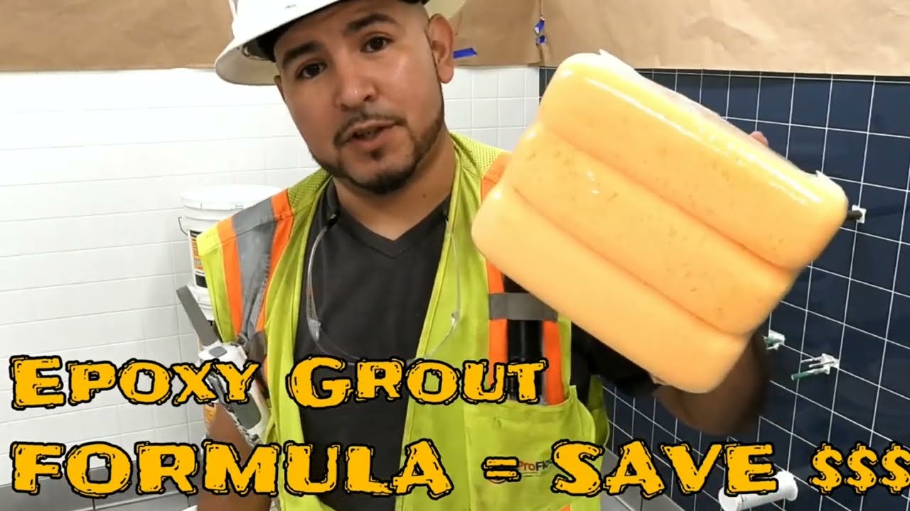 Lechada de epoxy grout | Grout de epoxy | En Español | #como | #lechada #grout #español
